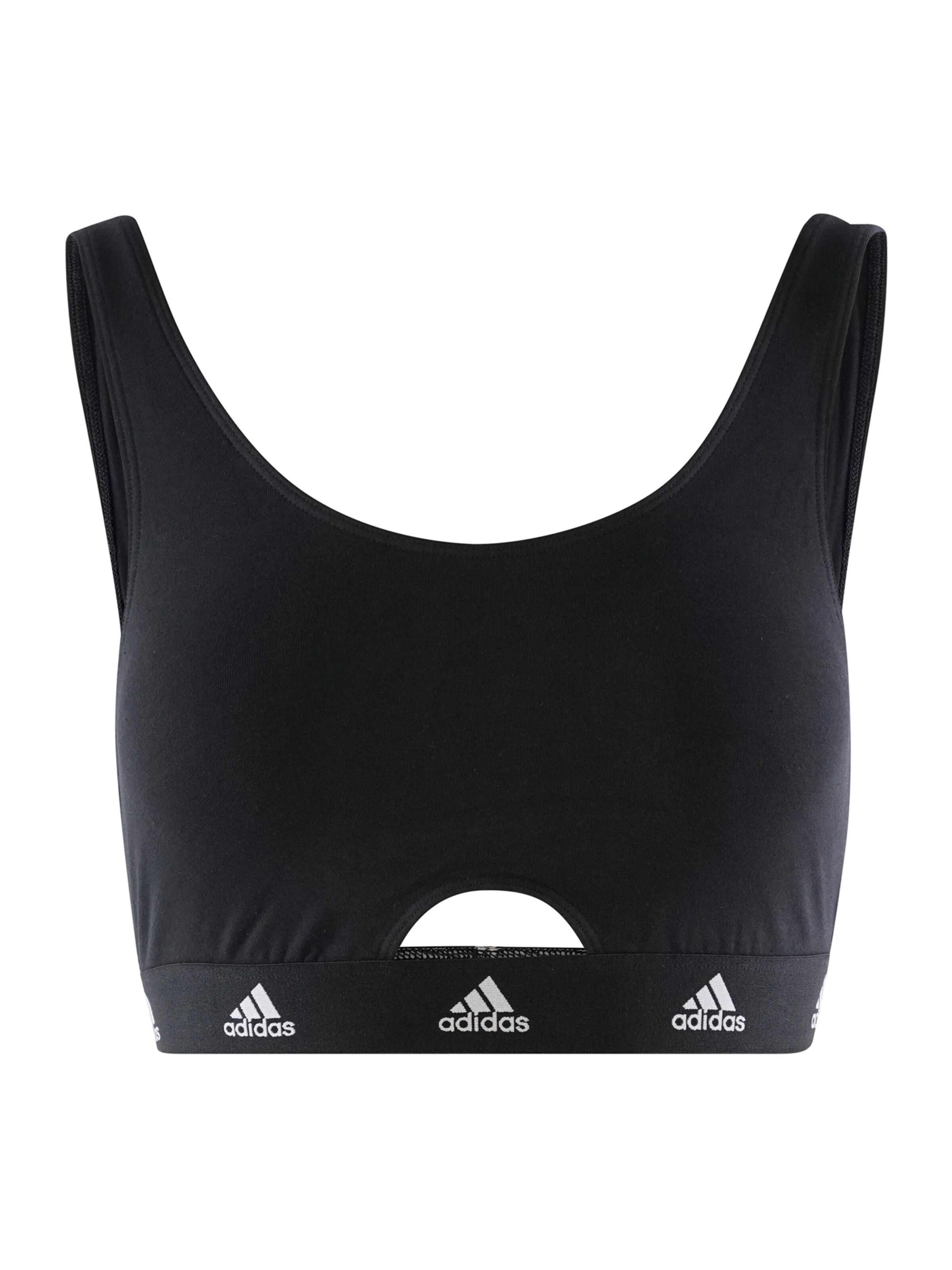 Bustier Soutien-gorge de sport ADIDAS SPORTSWEAR en noir : devant