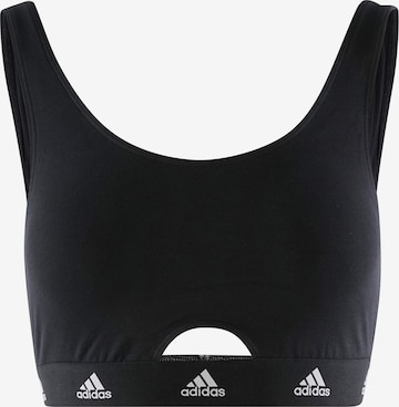 ADIDAS SPORTSWEAR BH ' SCOOP BRALETTE ' in Zwart: voorkant