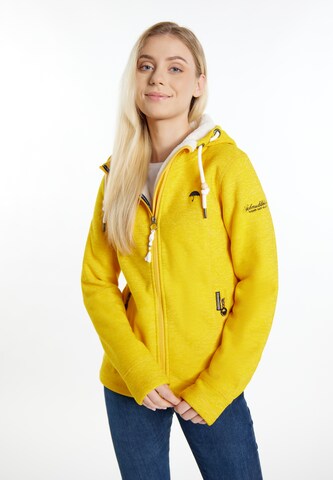 Schmuddelwedda Fleece Jacket 'Nahima' in Yellow: front