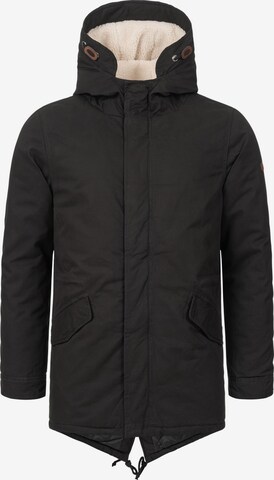 Alessandro Salvarini Winter Parka in Black: front