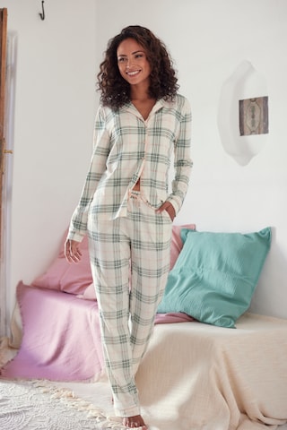 VIVANCE Pyjama 'Dreams' in Beige: voorkant