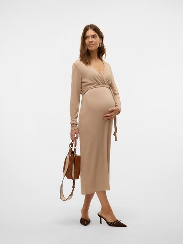 MAMALICIOUS Jurk 'MLFREDERIKKE' in Bruin