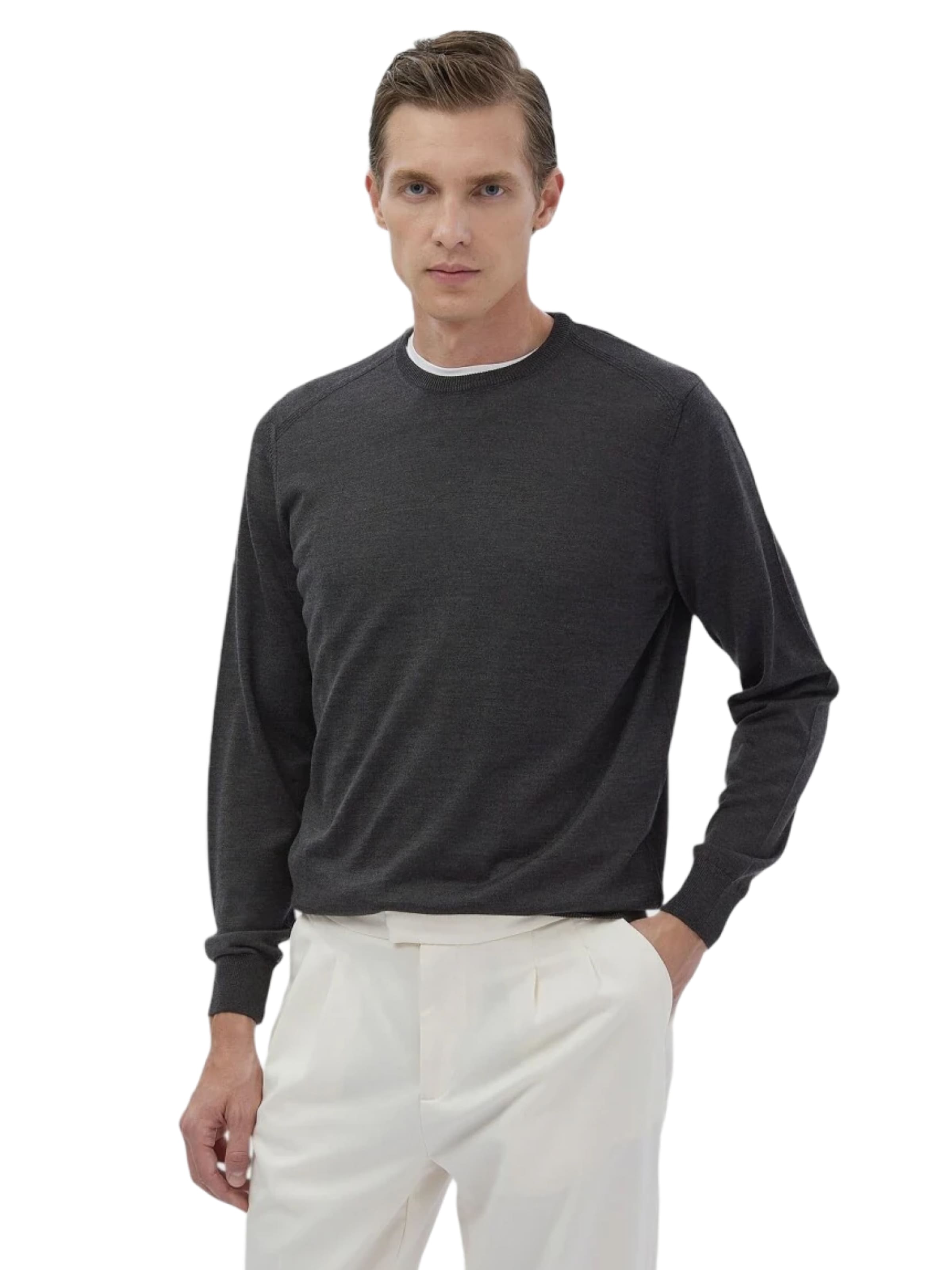 Ramsey Sweater in Grey: front
