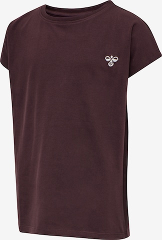 Hummel T-shirt in Beige: front