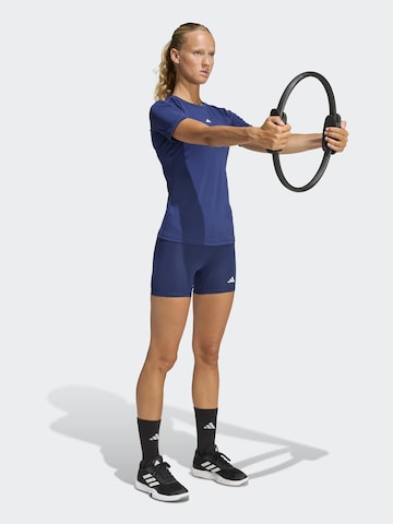 ADIDAS PERFORMANCE Skinny Sportnadrágok 'All Me' - kék: elől