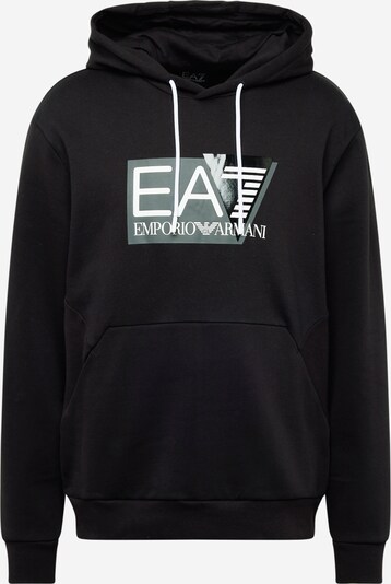 EA7 Emporio Armani Sweat-shirt en gris / noir / blanc, Vue avec produit