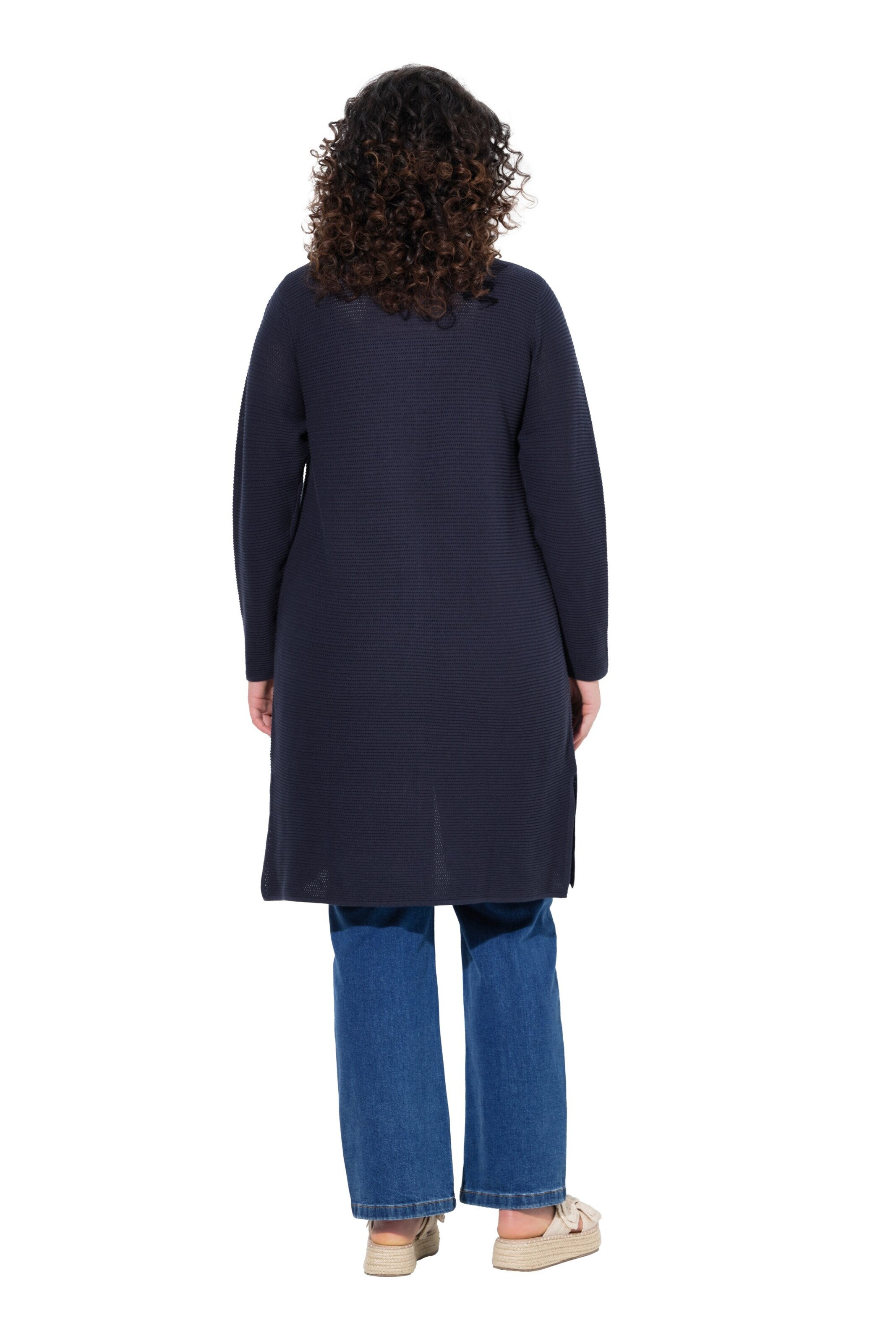Ulla Popken Strickjacke in Blau