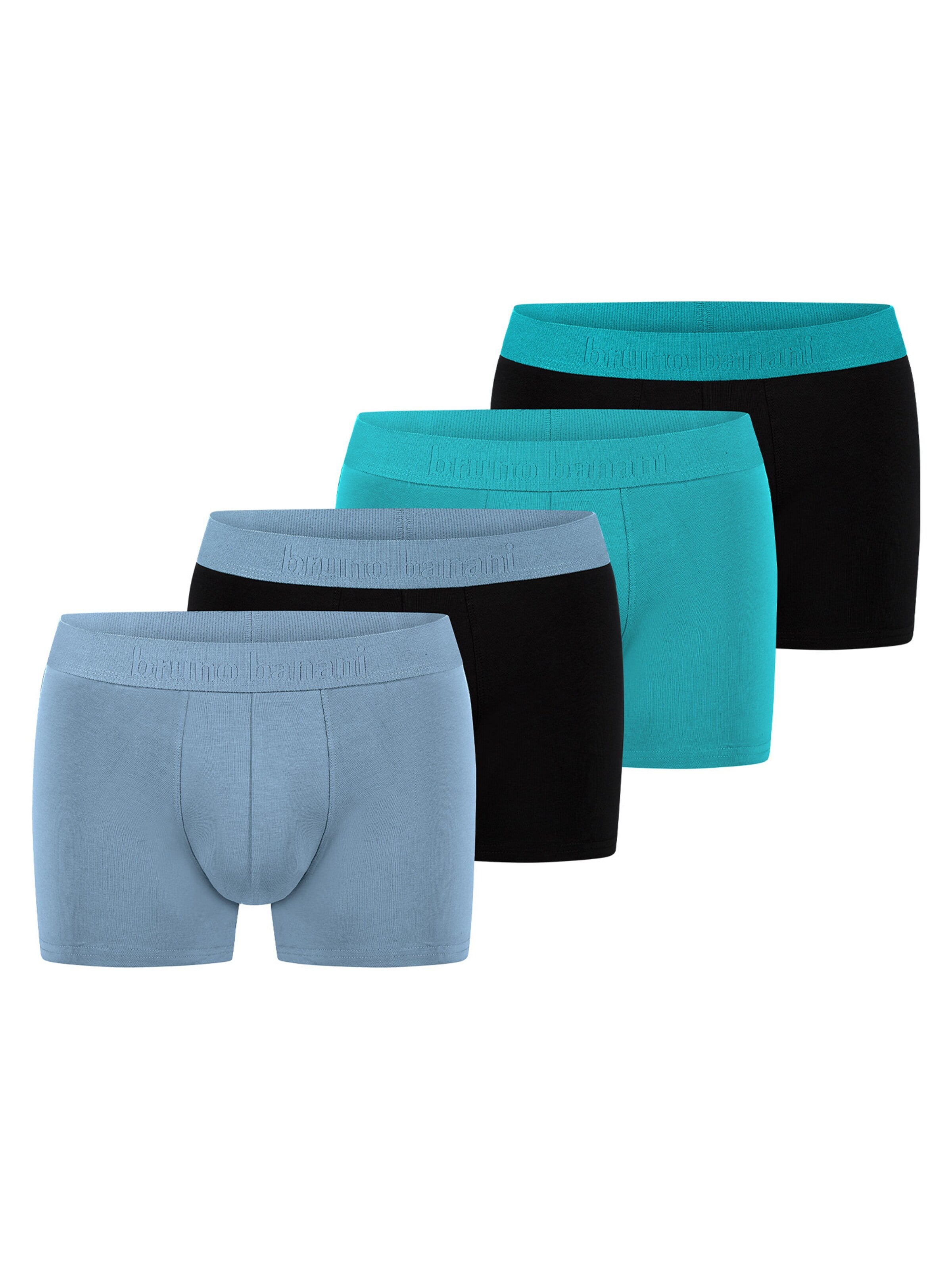 Bruno Banani Boxershorts 'Flowing'‌‌‌‌‌‌‌ in Blau: Vorderseite