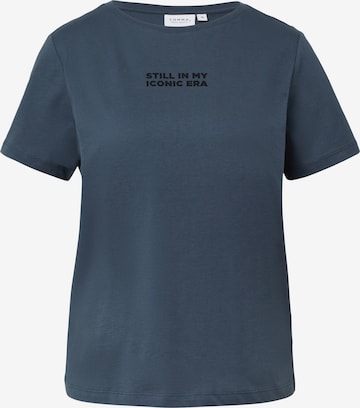 COMMA Shirt in Blauw: voorkant