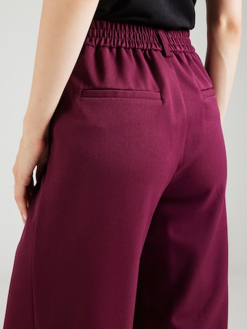 VILA Wide leg Veckad byxa 'VIVARONE' i lila