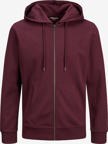 JACK & JONES Sweatjakke i rød: forside