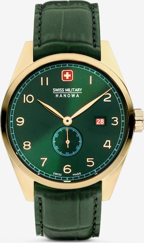 SWISS MILITARY HANOWA Analog watch 'Lynx' in Green: front