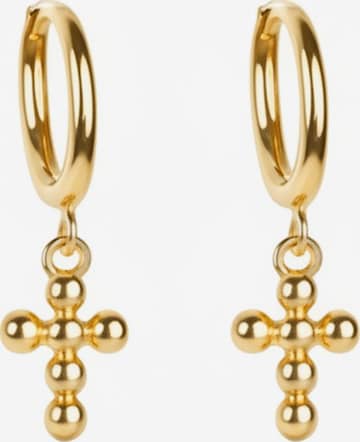 Cala Rose Oorbellen 'BUBBLE' in Goud: voorkant