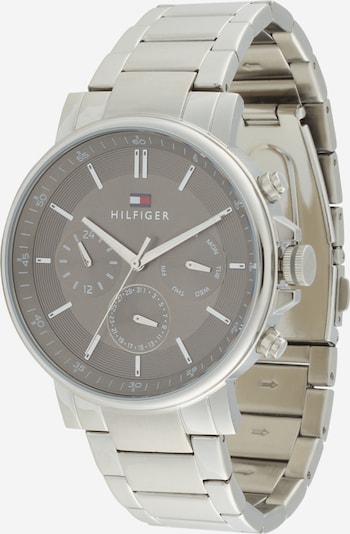 TOMMY HILFIGER Analoog horloge 'TYSON' in de kleur Donkergrijs / Zilver, Productweergave