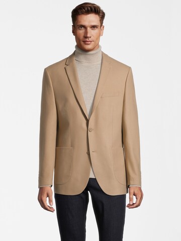 Coupe regular Veste de costume Steffen Klein en beige : devant