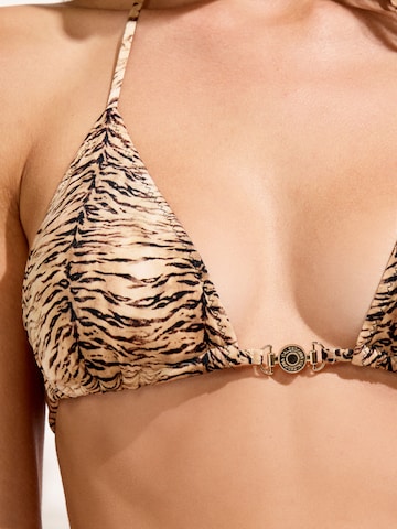 CALZEDONIA Triangel Bikinitop in Braun