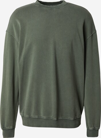 DAN FOX APPAREL Sweatshirt 'Jason' in Groen: voorkant