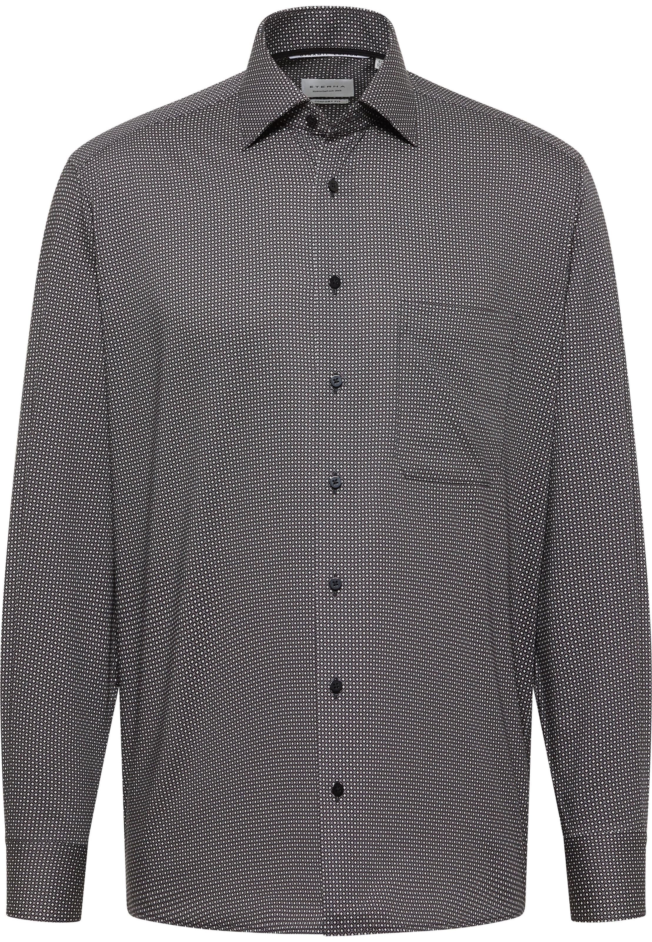 ETERNA Comfort Fit Hemd in Grau: Vorderseite