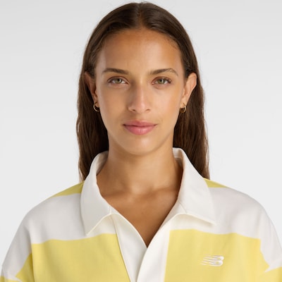 new balance Poloshirt in gelb / weiß, Produktansicht