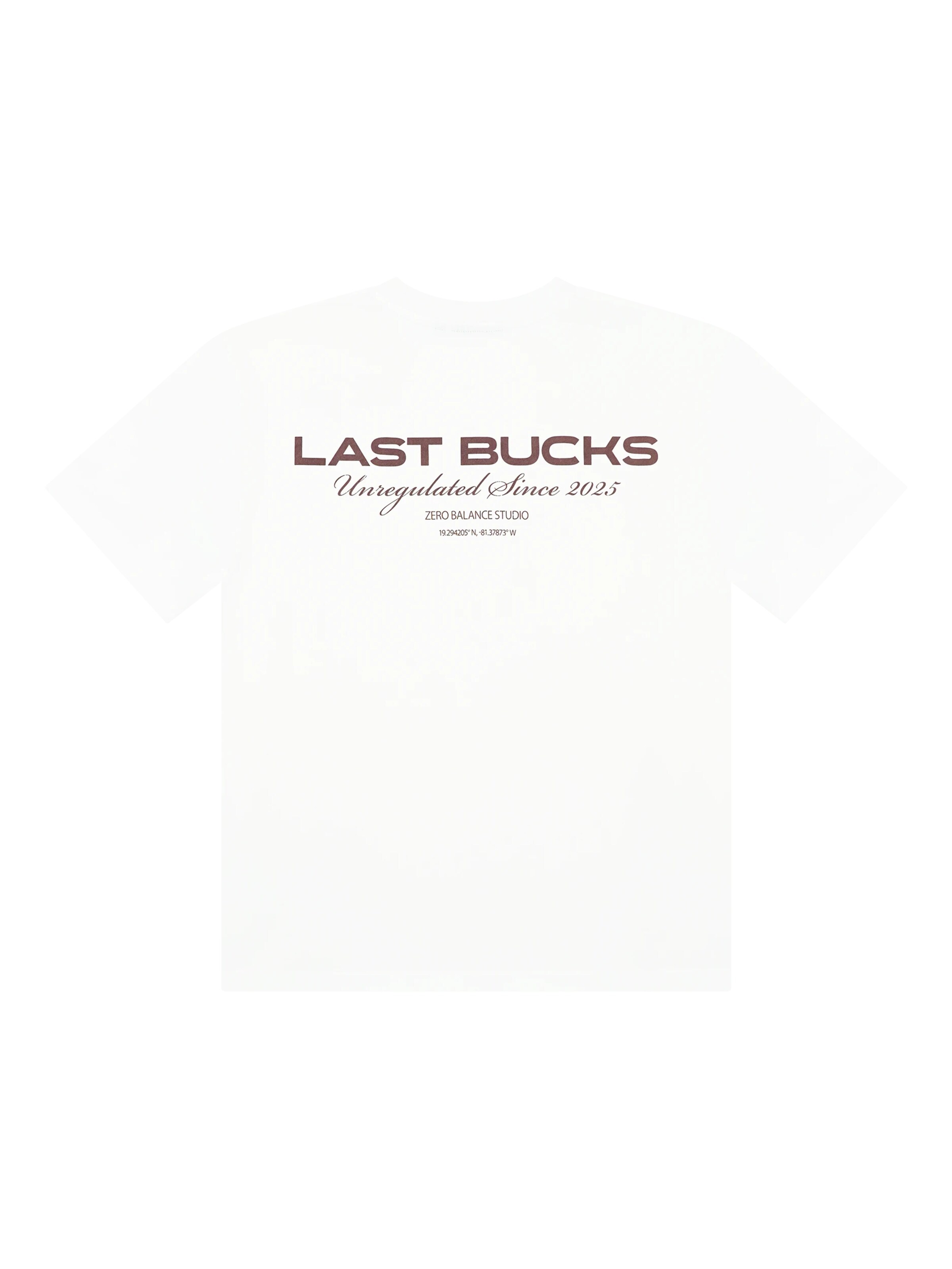 T-Shirt 'Last Bucks | Zero Balance Tee' Last Bucks en rouge