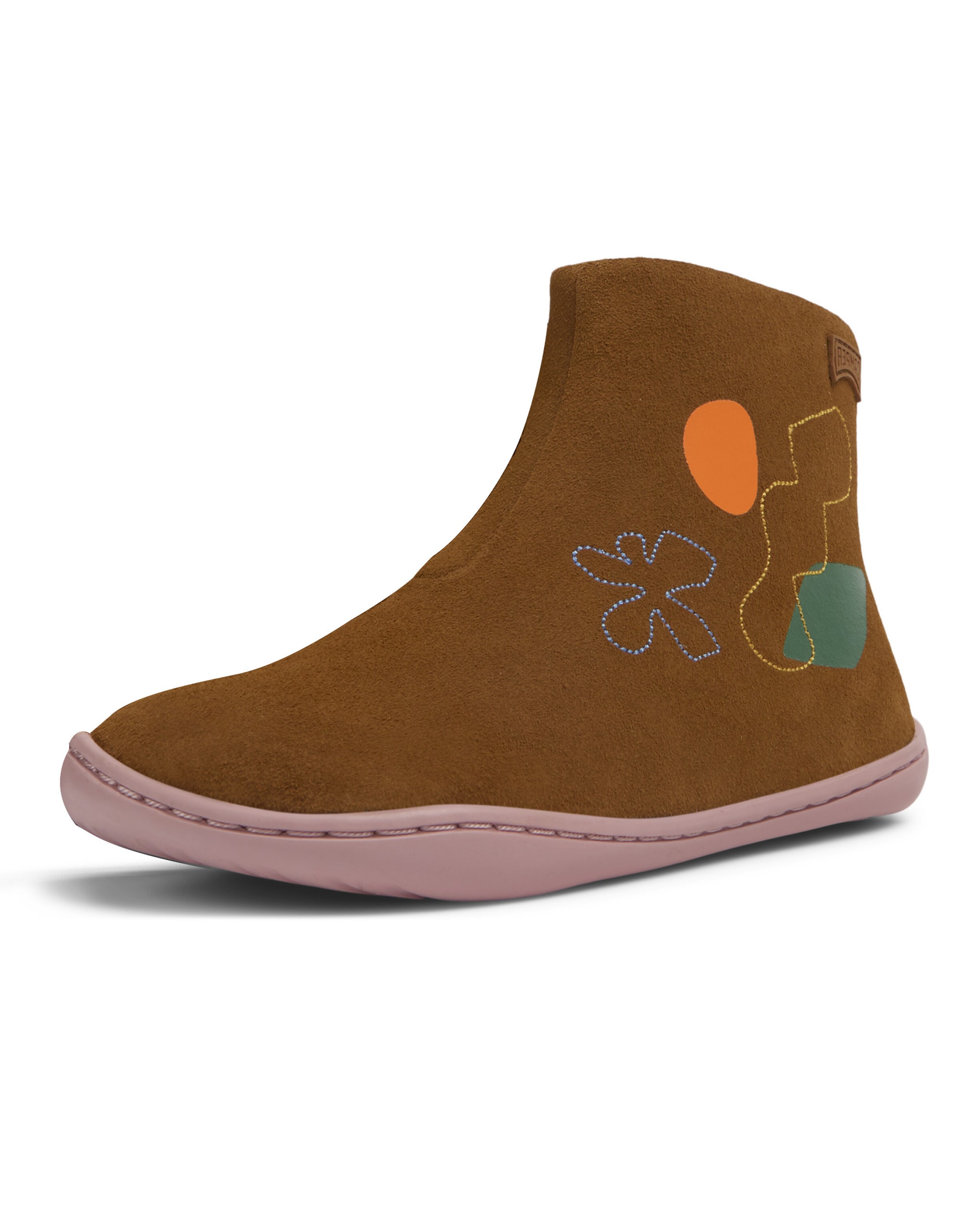 CAMPER Boots 'Twins' in Brown: front