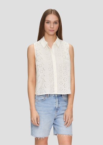 QS Bluse i hvid: forside
