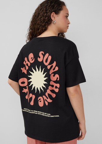 QS T-Shirt in Schwarz: Vorderseite