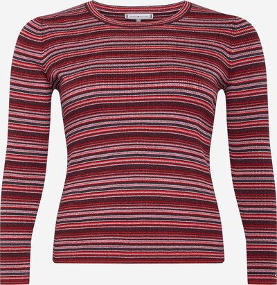 Tommy Hilfiger Curve Kampsun roostepruun / hall / magenta / punane, Tootevaade