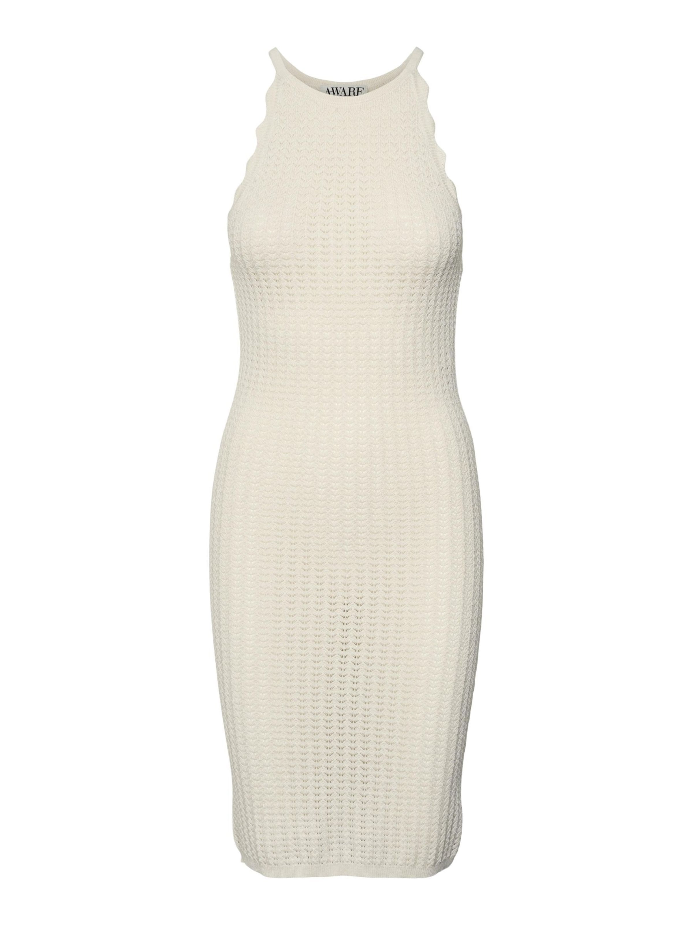 VERO MODA - Vestido de punto 'VMPanama' en blanco: frente