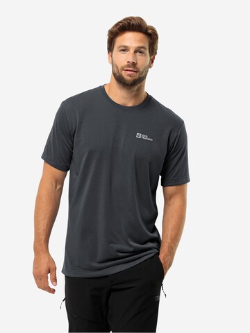 JACK WOLFSKIN Performance shirt 'Vonnan' in Grey: front