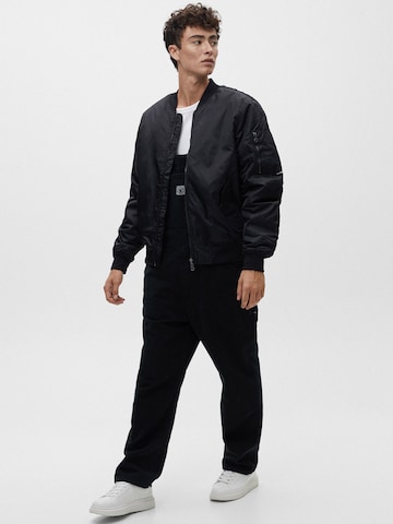 Veste mi-saison Pull&Bear en noir