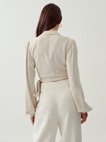 Tussah Blouse 'Dinah' in Beige: back