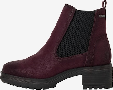 JANA Chelsea boots in Rood