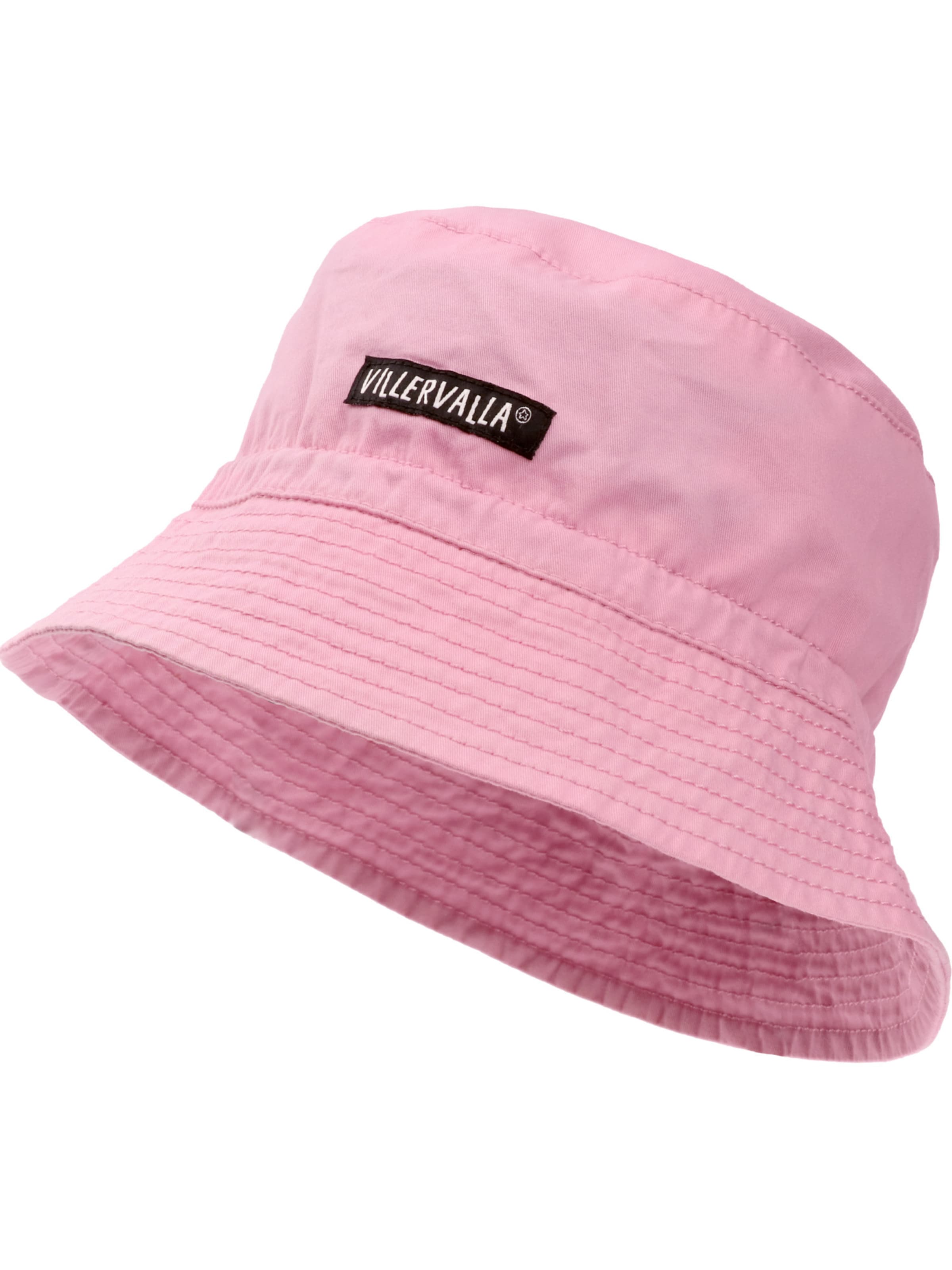 Villervalla Hat ' Basic ' in Pink: front