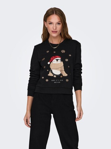 ONLY Sweatshirt 'Yda Christmas' i svart
