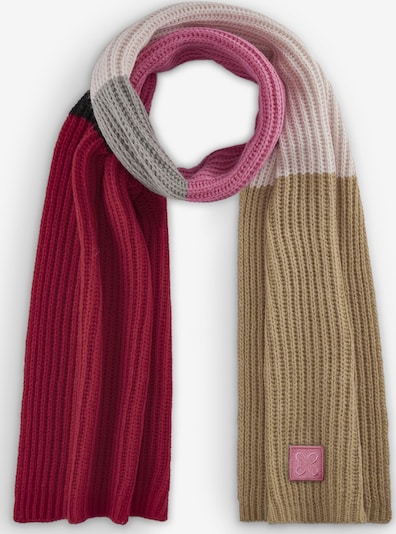 CODELLO Schal in One Size in creme / camel / hellgrau / dunkelpink / dunkelrot, Produktansicht