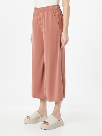 Urban Classics Wide leg Broek in Bruin: voorkant