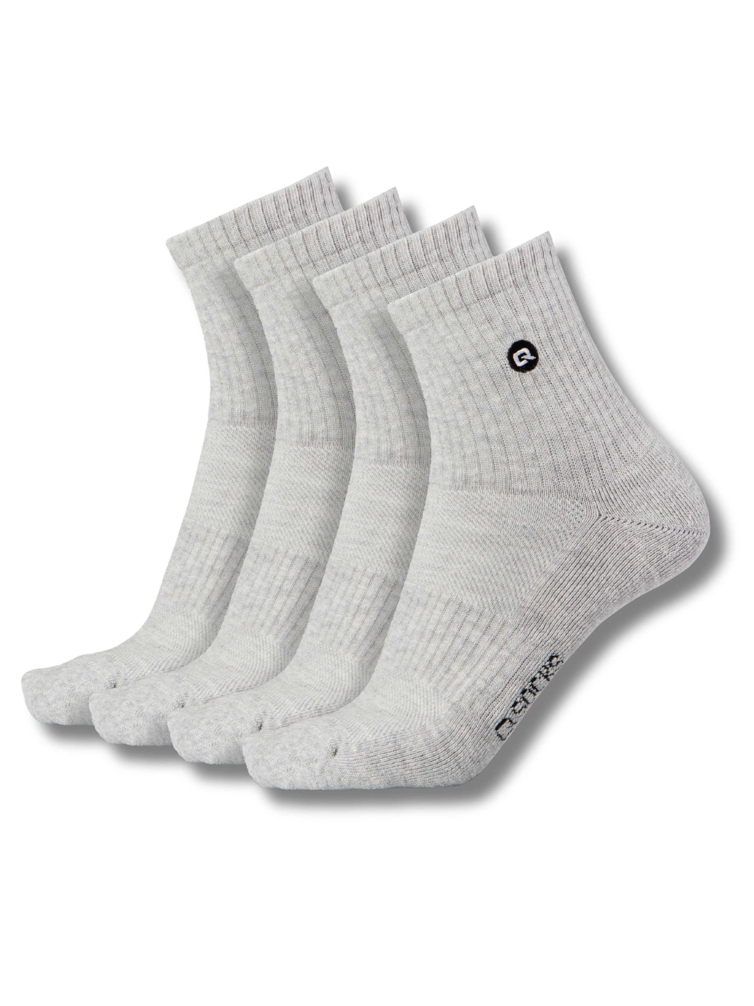 Chaussettes QOLONIA en gris : devant