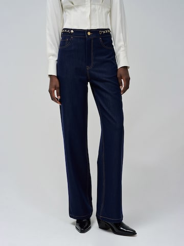 évasé Jean Salsa Jeans en bleu : devant