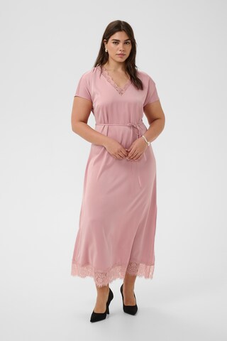 KAFFE CURVE Jurk 'KCjamie' in Roze