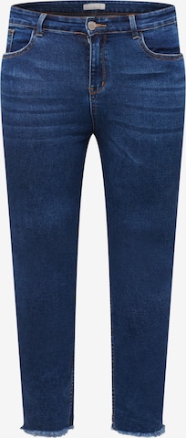 Guido Maria Kretschmer Curvy סקיני ג'ינס 'Mala' בכחול: מלפנים