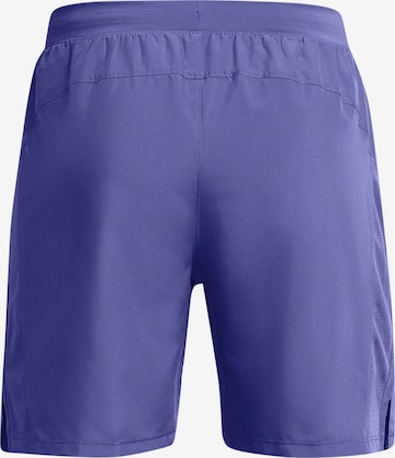 UNDER ARMOUR Regular Workout Pants 'Launch 7' in Purple