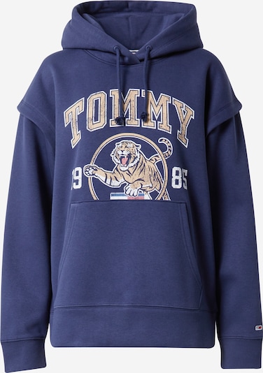 Tommy Jeans Sweatshirt in navy / pastellgelb / weiß, Produktansicht