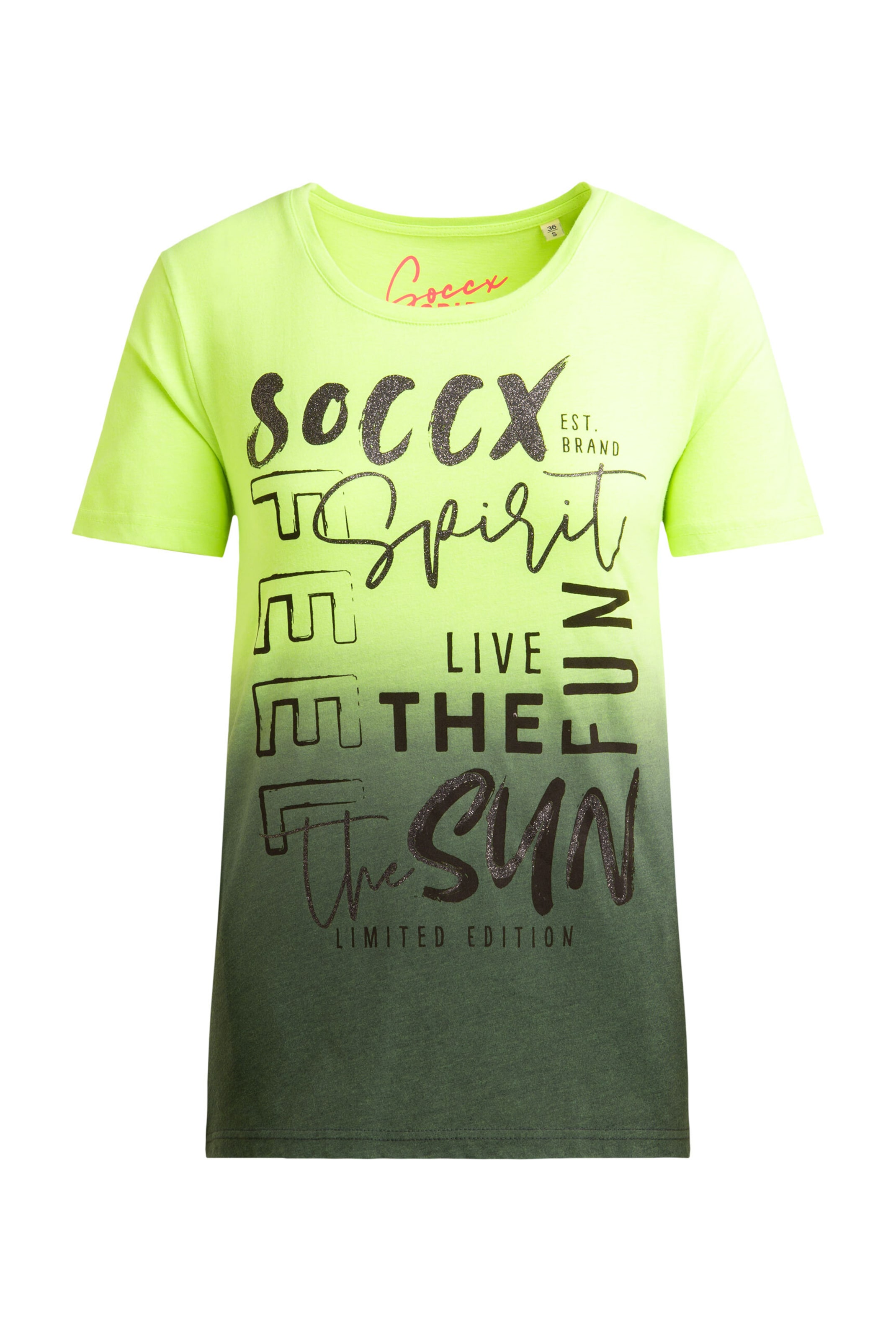 Soccx T-Shirt in Gelb: Vorderseite
