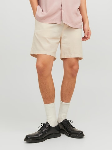 JACK & JONES regular Bukser 'Jeff' i beige: forside