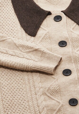 Cardigan caneva en beige