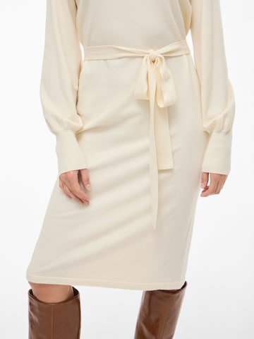 VILA Gebreide jurk 'VIAMANDA' in Wit