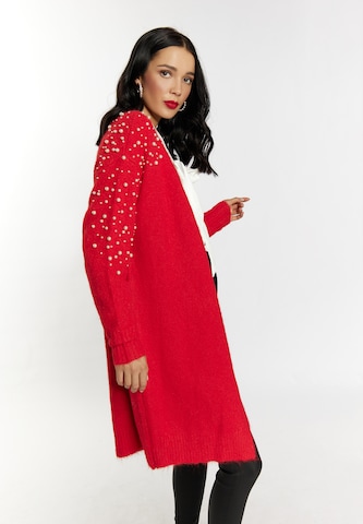 faina Gebreid vest in Rood