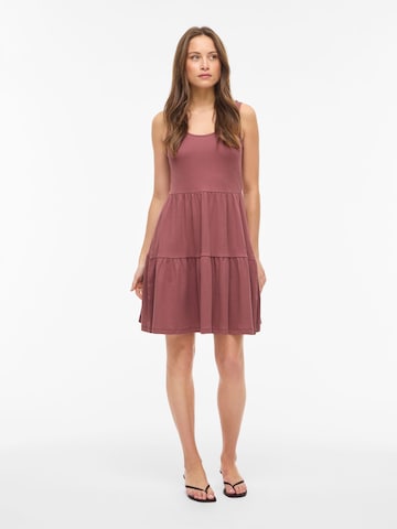 VILA - Vestido en marrón: frente