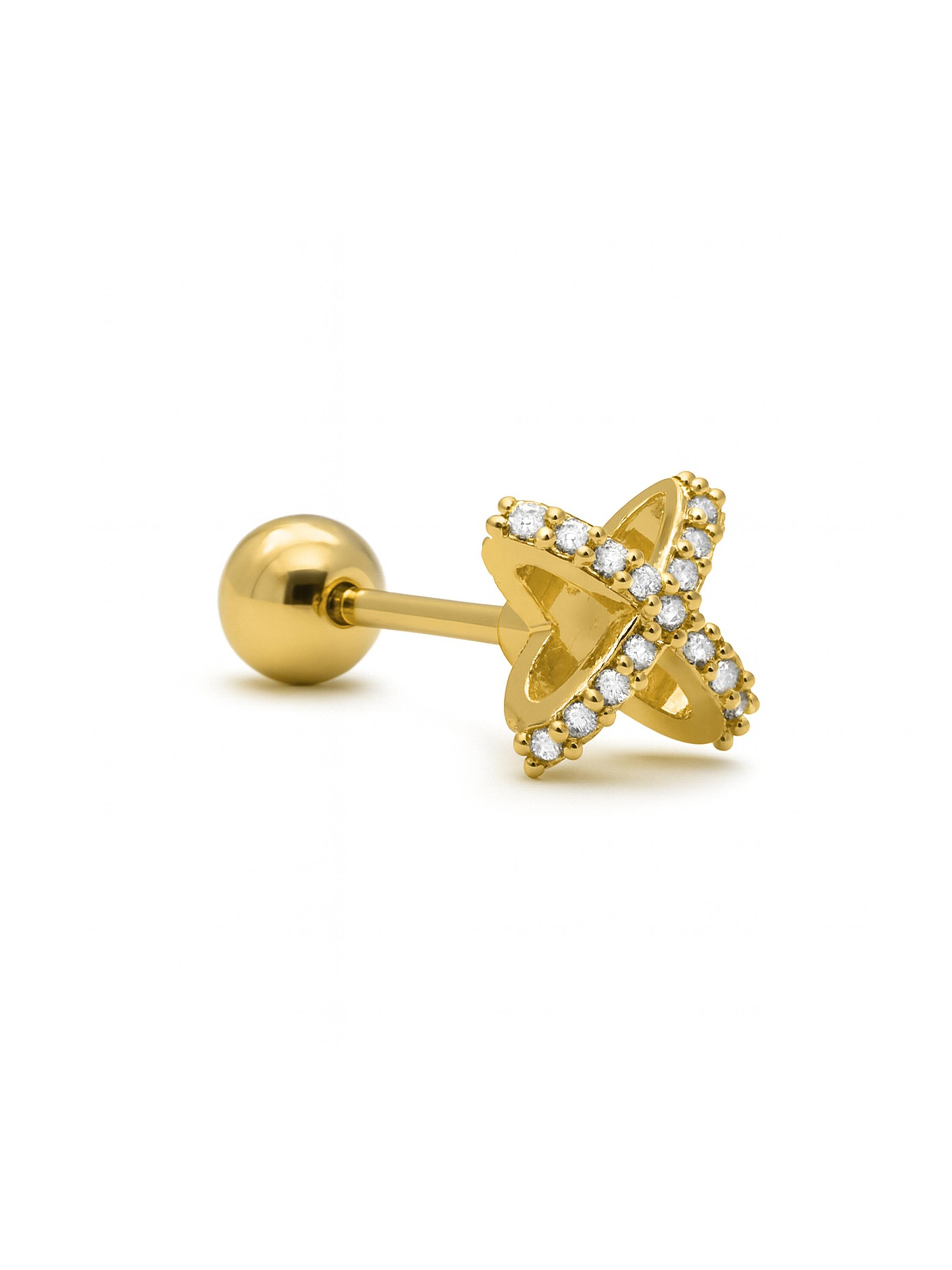 Luxenter Piercingsmykke 'Marza' i guld: forside